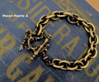 Point Parts A【Rococo Mantel Brass Chain Bracelet "Point"】