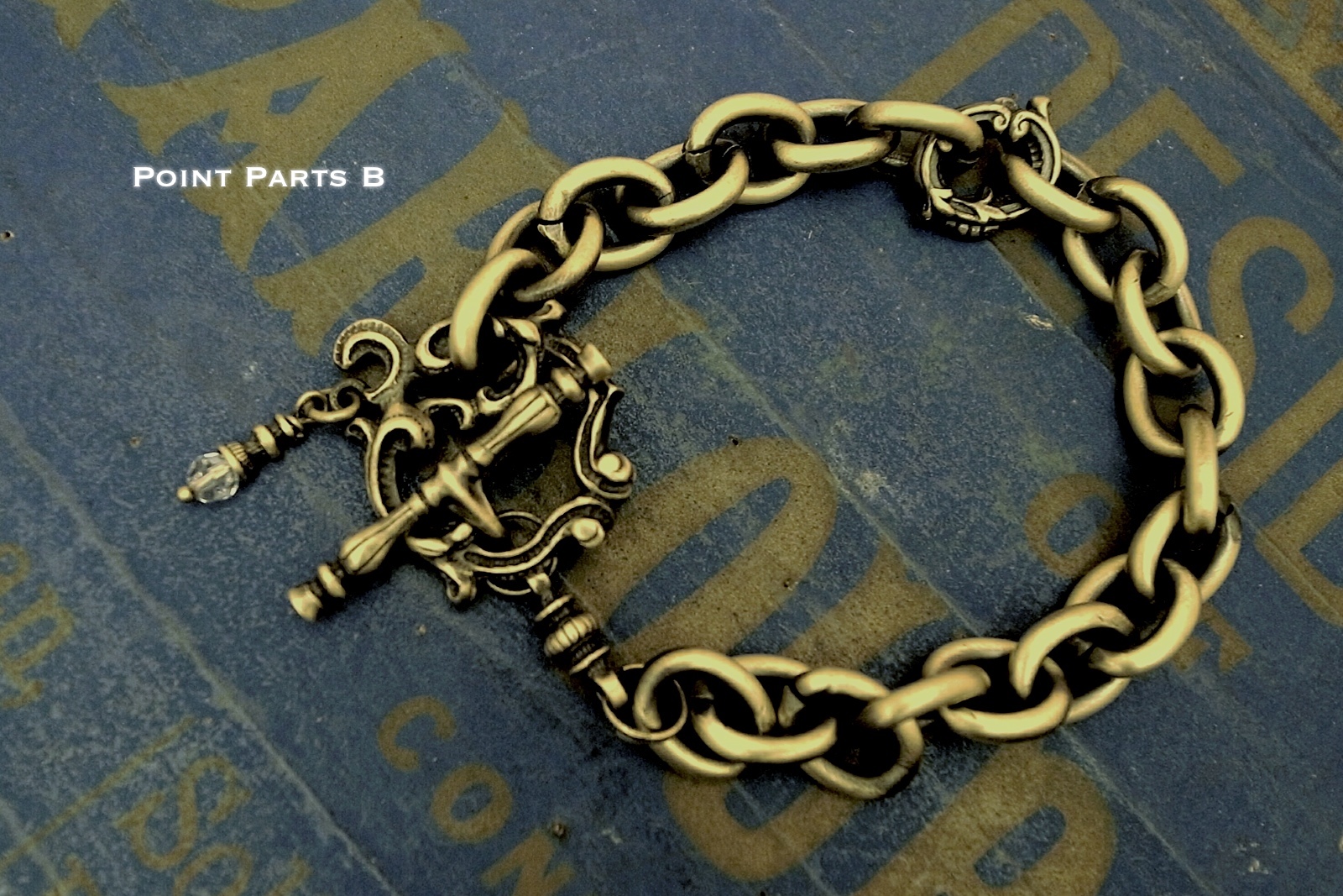 Point Parts B【Rococo Mantel Brass Chain Bracelet "Point"】