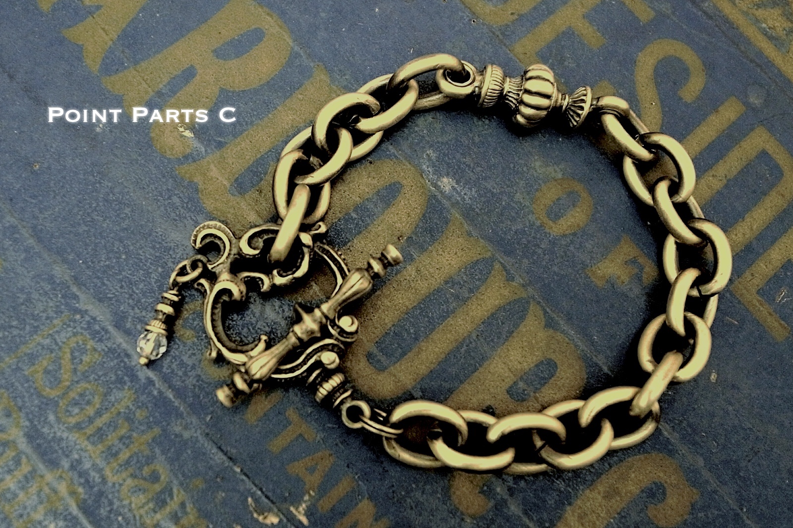 Point Parts C【Rococo Mantel Brass Chain Bracelet "Point"】