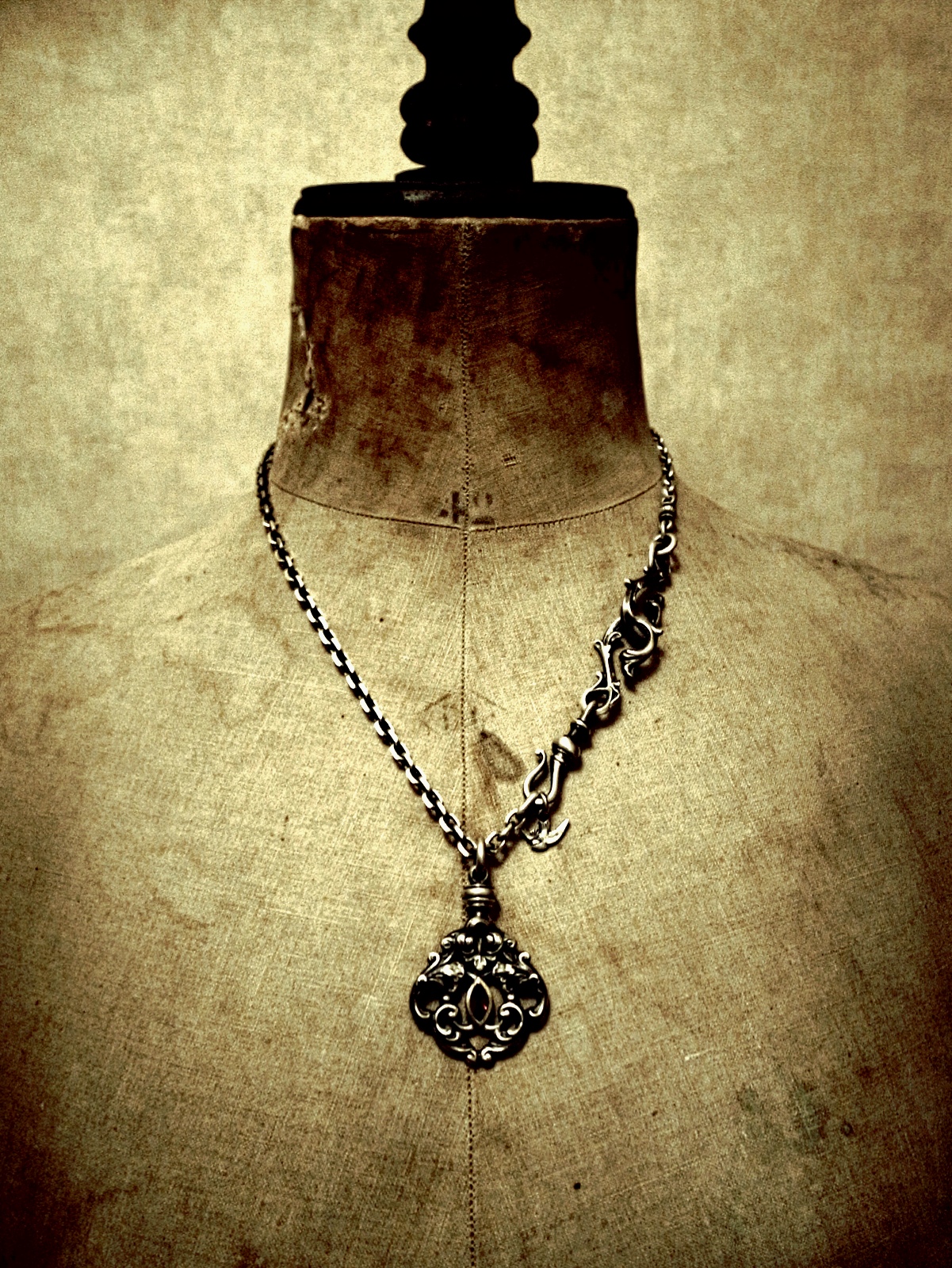jd Orleans Necklace SILVER 50cm 着用画像