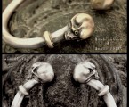 Antique Skull Bangle ALL SILVERとSILVER&BRASS